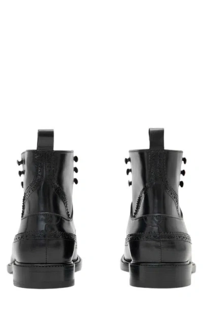 John Varvatos Harrison Longwing Leather Boot In Black