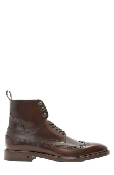John Varvatos Harrison Longwing Leather Boot In Brown