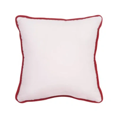 C & F Home C&f Home Peace Poinsettia Small/petite Christmas Accent Pillow, 10" X 10" In Multi