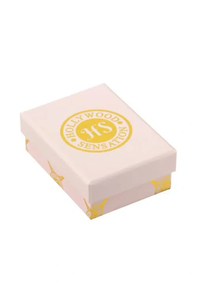 Hollywood Sensation Emma Timeless Sparkle Crystal Stud Earrings In Gold