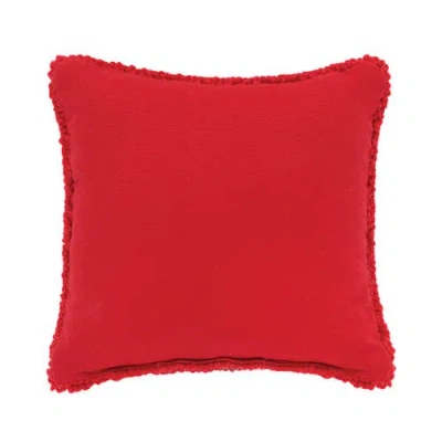 C & F Home C&f Home Mittens Hooked Small Christmas Accent Pillow, 8" X 8" In Red