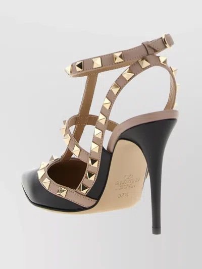 Valentino Garavani Valentino Rockstud Caged 100 Patent Pump In Black