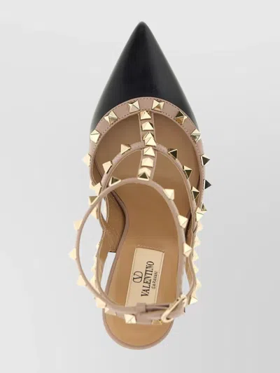 Valentino Garavani Valentino Rockstud Caged 100 Patent Pump In Black
