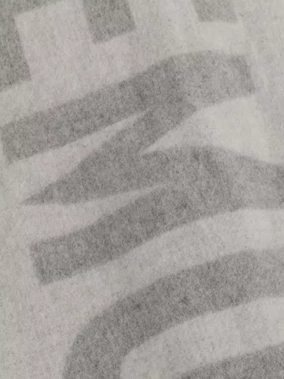 Jacquemus Signature Scarf Featuring Fringed Edges In Gray