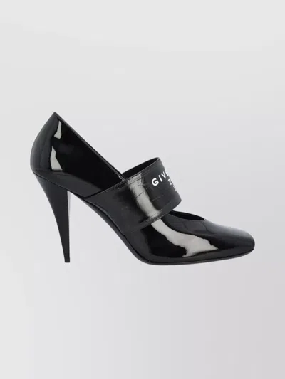 Givenchy Square Toe Patent Pumps In Black