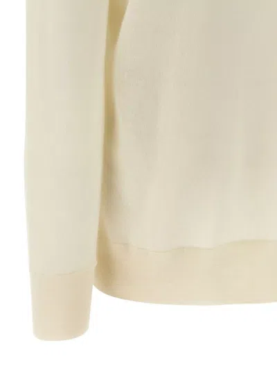 The Row Ivory Cashmere Lizzy Sweater In Neutral