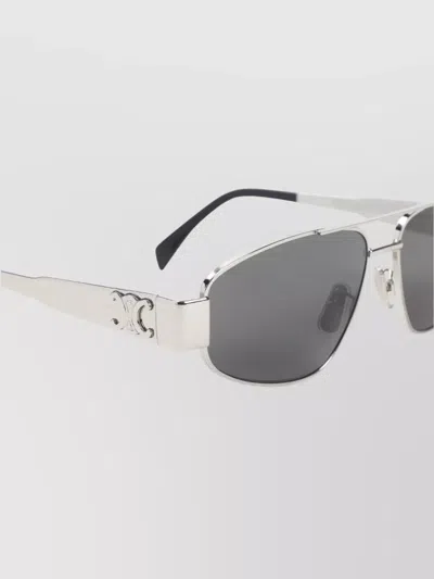 Celine Metal Frame Sunglasses With Adjustable Nose Pads In Metallic