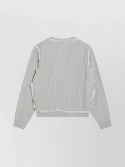 Maison Margiela Light Green Wool Cardigan In Animal Print