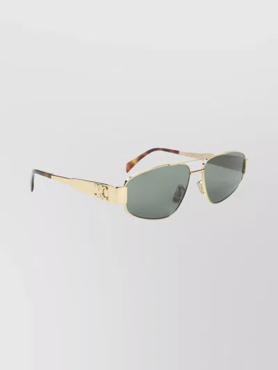 Celine Metal Frame Sunglasses With Adjustable Nose Pads In Gold