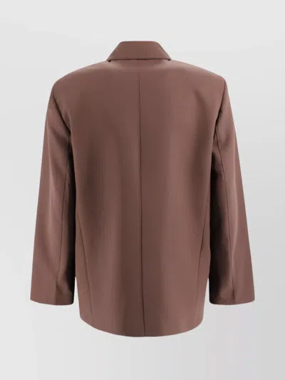 Weekend Max Mara Blazer In Pure Wool Levantina Fabric. In Pink