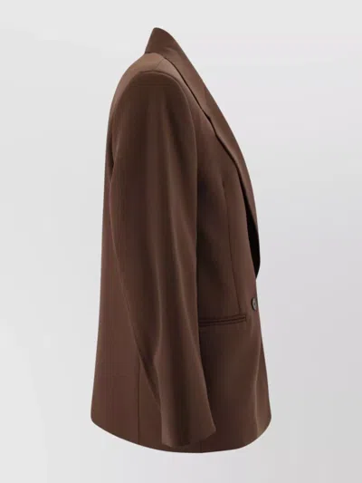 Weekend Max Mara Blazer In Pure Wool Levantina Fabric. In Pink