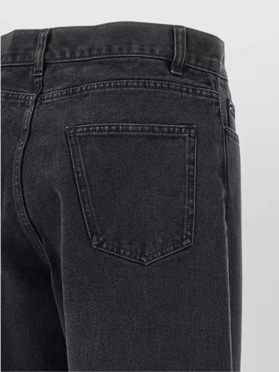 The Row Five-pocket Denim Trousers Featuring Belt Loops In Black
