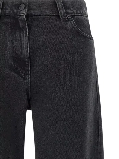 The Row Five-pocket Denim Trousers Featuring Belt Loops In Black