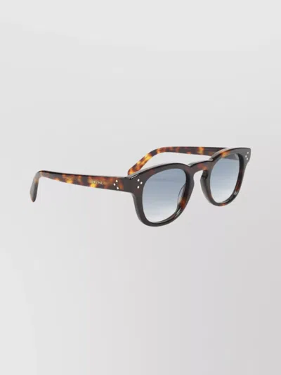 Celine Square Tortoiseshell Sunglasses Gradient Lenses In Multi