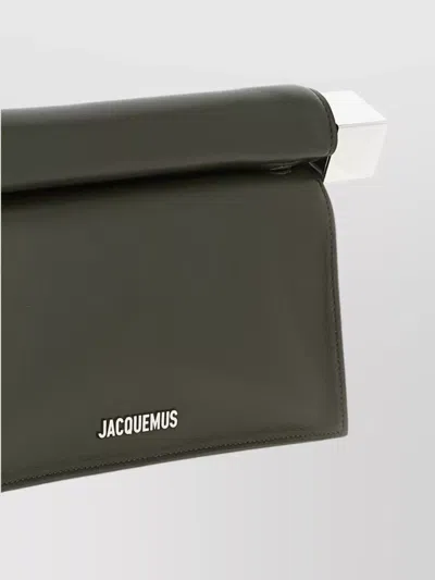 Jacquemus Saint Laurent Havana Crystal Black Acetate Sunglasses