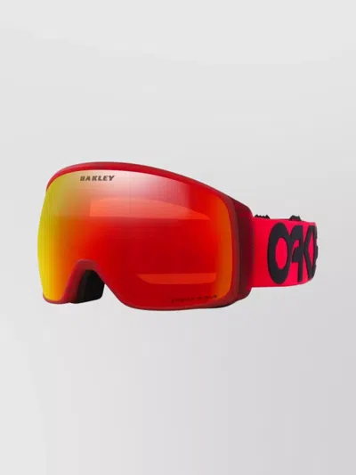 Oakley Stylish Eyewear With Adjustable Strap And Curved Lens In Brown