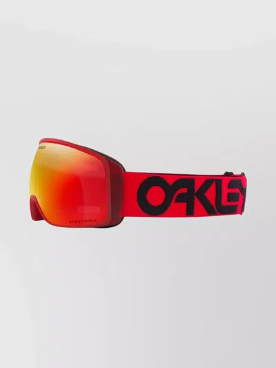 Oakley Stylish Eyewear With Adjustable Strap And Curved Lens In Brown