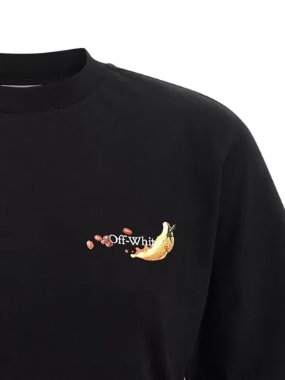 Off-white Graphic Arrow Fruit Design T-shirt In Black