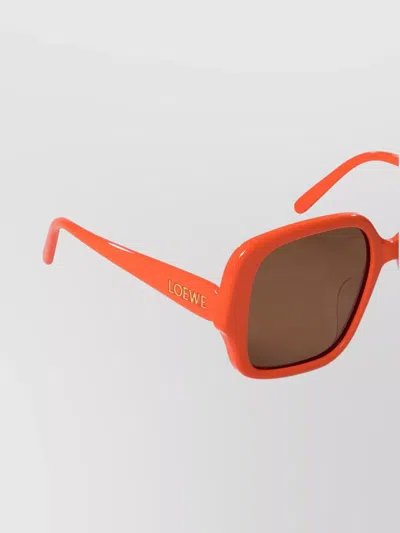 Loewe Square Frame Slim Sunglasses And Lenses In Red