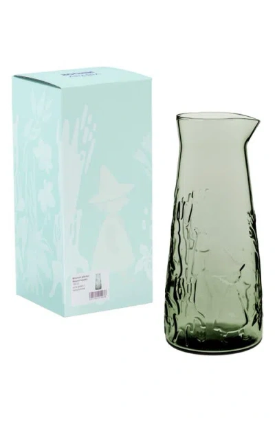 Moomin Forest Hide & Seek Glass Pitcher In Green