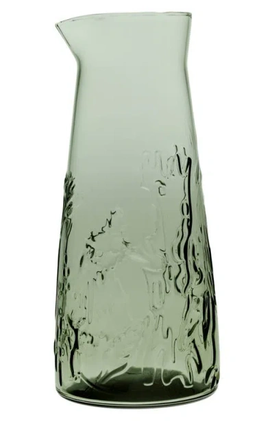 Moomin Forest Hide & Seek Glass Pitcher In Green