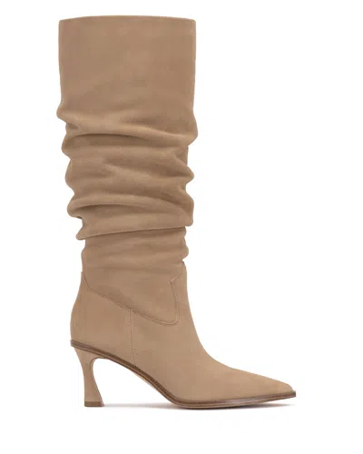 Vince Camuto Kindre Extra Wide Calf Slouchy Knee High Boot In Brown