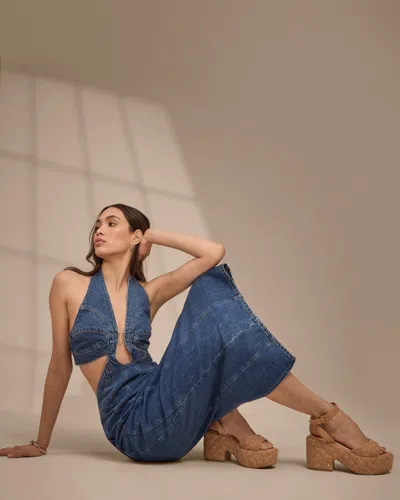 Vince Camuto Ellah Platform Sandal In Brown