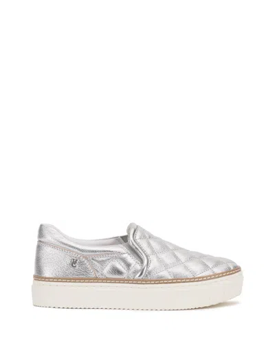 Vince Camuto Romie Slip-on Platform Sneaker In Silver