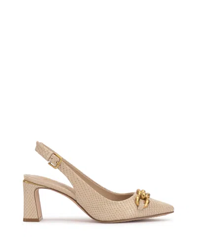 Vince Camuto Hamden Slingback Pointed Toe Pump In Neutral