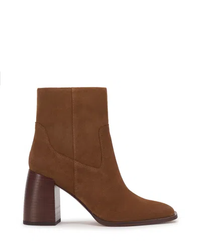 Vince Camuto Dayana Block Heel Bootie In Brown