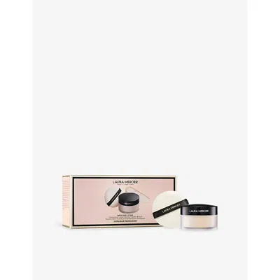 Laura Mercier Indulgent Icons Ultra-blur Translucent Loose Setting Powder And Puff Set 20g In Transparent