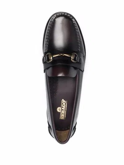 Sebago Black Pull-on Loafers In Leather Woman In Black