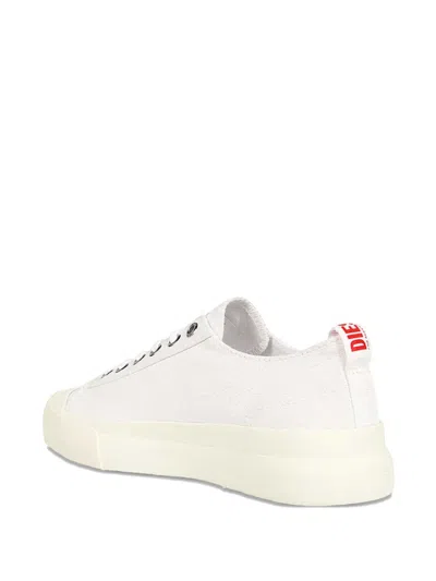 Diesel Canvas Low-top Sneakers In White