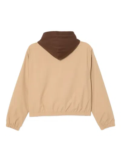 Chocoolate Logo-embroidered Jacket In Brown