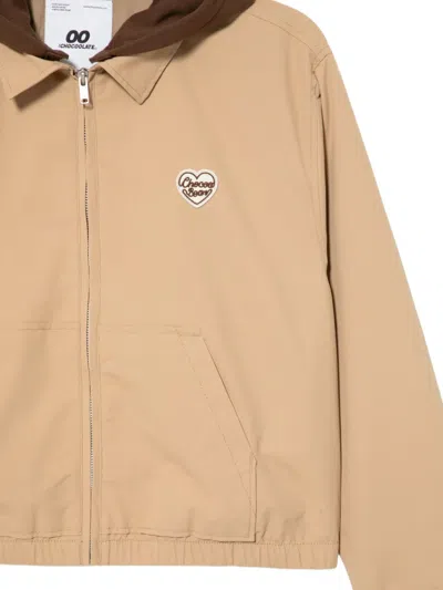 Chocoolate Logo-embroidered Jacket In Brown