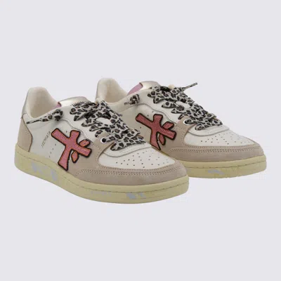 Premiata Contemporary Low Top Sneakers With Unique Features In Neutral