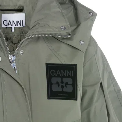 Ganni "tri-layer" Parka In Green