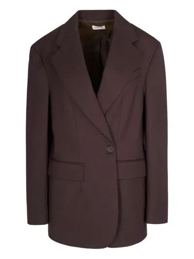 P.a.r.o.s.h P. A.r. O.s. H. Linen-blend Oversized Jacket In Brown