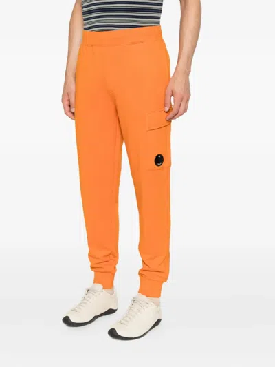 C.p. Company Pocket-detail Track Pants In Orange
