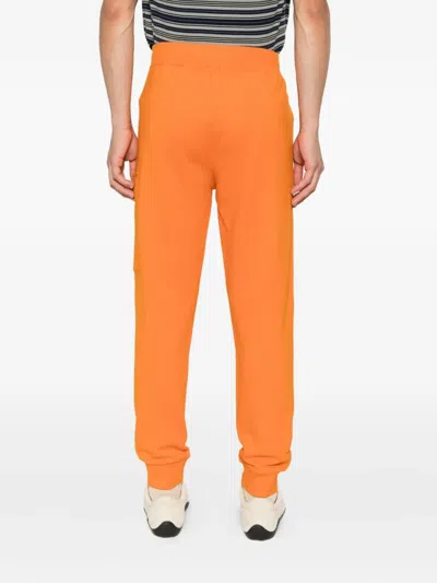 C.p. Company Pocket-detail Track Pants In Orange