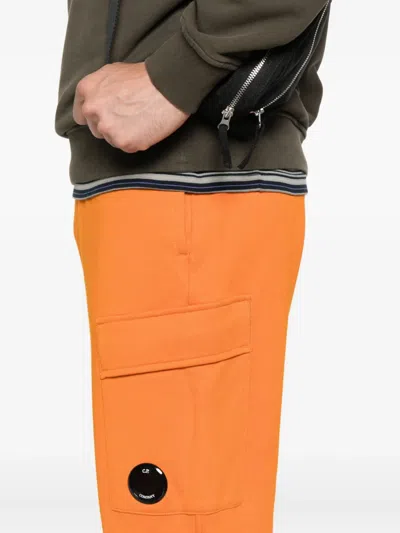 C.p. Company Pocket-detail Track Pants In Orange