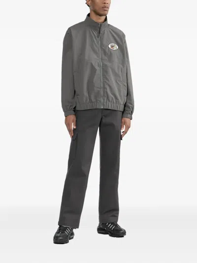 Fingercroxx Logo-patched Jacket In Gray