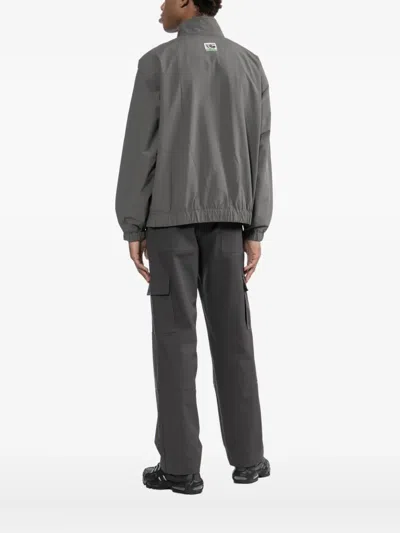 Fingercroxx Logo-patched Jacket In Gray