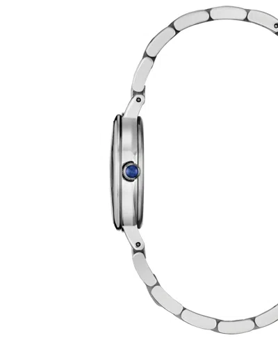 Citizen Womens Silver Tone Stainless Steel Bracelet Watch Em0990-81e In Black