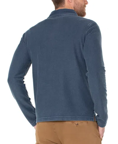 Liverpool Los Angeles Long Sleeve Polo Shirt In Blue