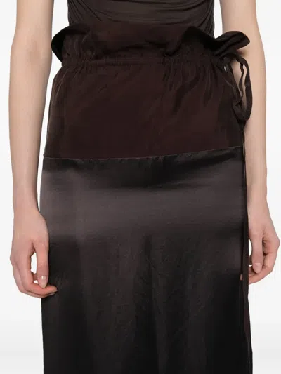 拼接中长半身裙