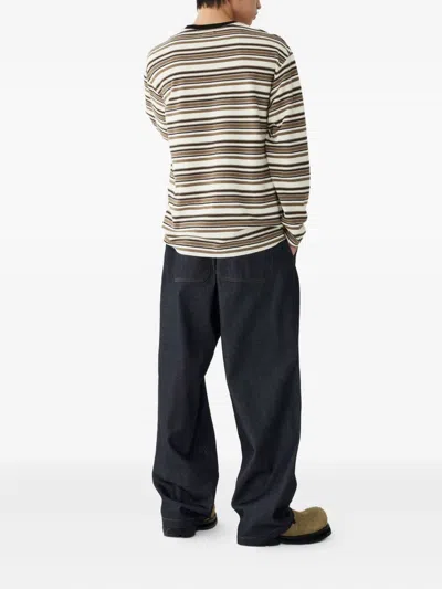 Studio Tomboy Pleated Denim Trousers In Blue