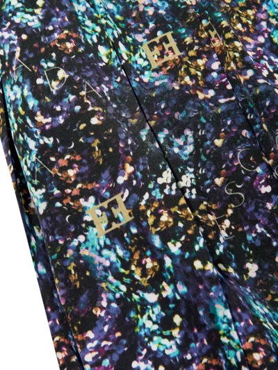 Escada Girls Printed Skirt In Blue