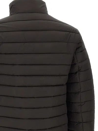Save The Duck Erion Quilted Zip-front Jacket In Black