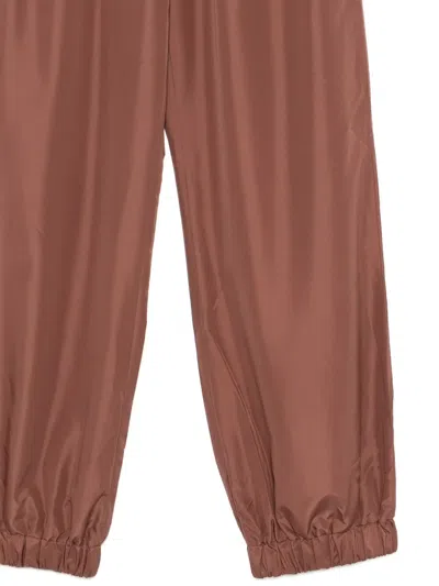 Qasimi Drawstring Track Pants In Brown